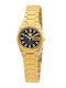 Seiko 5 Womens Watch 23mm Automatic With Gold Metal Bracelet