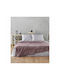 Kentia Libeth Pelzige Decke King Size 260x230cm Old Rose
