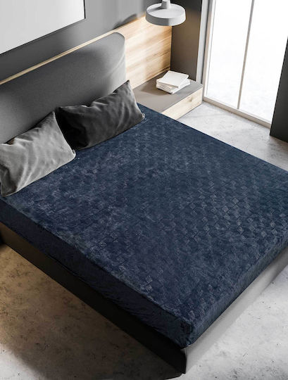 Madi Sheet for Single Bed with Elastic 100x200+30cm. Gelid Anthracite
