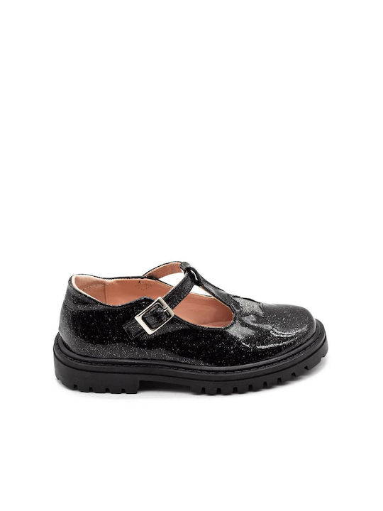 Aby Kids Patent Leather Ballerinas Black