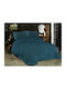 Dimcol Single Duvet Cover 160x220cm 1950 700 Petrol 700 GSM