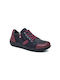 Leder Stiefeletten Damen Schwarz