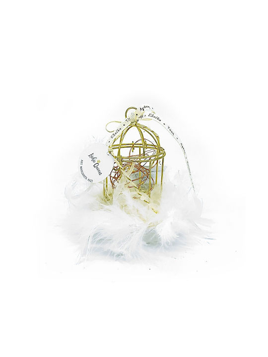 Gold-Plated Illuminated Cage Charm