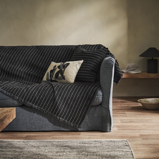 Gofis Home Thyra Рихтари Фотьойл Chenille 180x180см Черен Board 273/14