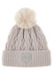 Kids Beanie Knitted Beige