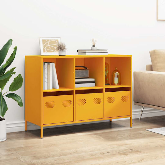 Μπουφές Schrank mit Schubladen Mustard 101.5x39x73.5cm