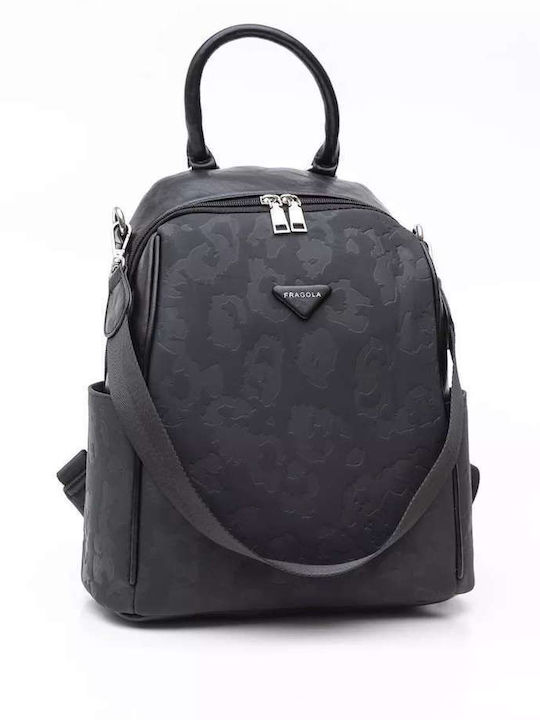 Fragola Damen Tasche Rucksack Schwarz