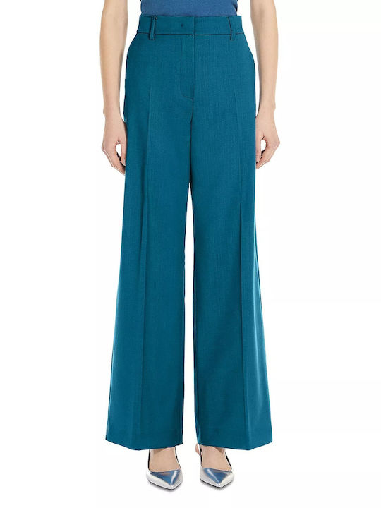 Femei Din material textil Pantaloni cu Croială Palazzo Albastră