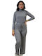 Damen Stoff Hose Gray