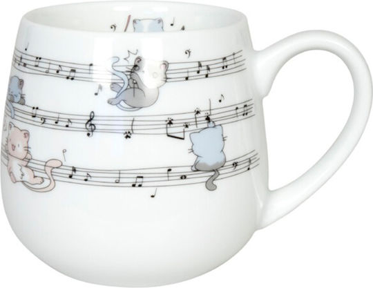 Konitz Art+music Lovely Cats-musical Mug White 400ml
