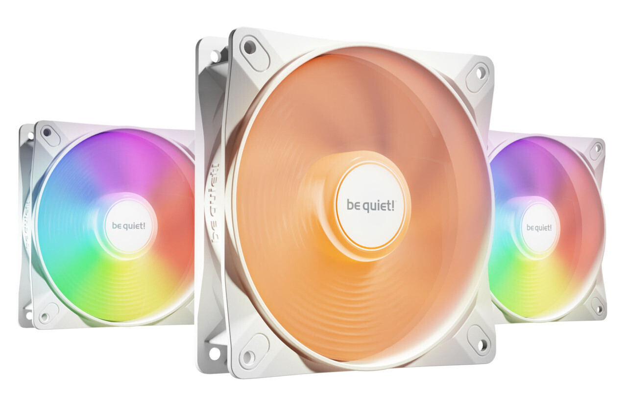 Be Quiet Light Wings LX HS Case Fan 120mm με ARGB Φωτισμό και Σύνδεση 3-Pin / 4-Pin PWM 3τμχ Λευκό