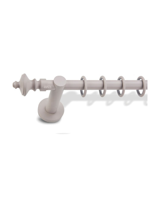 Metal Curtain Pole Channeling Φ20 Enis Oval Iron Mo 200 Cm
