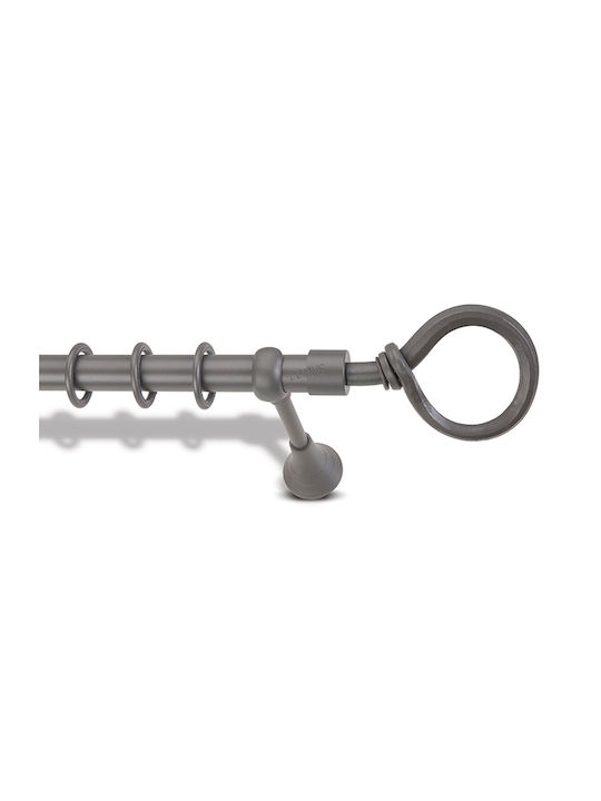 Metallvorhangstange Zeder Ø25 Enis Oval Eisen 2...