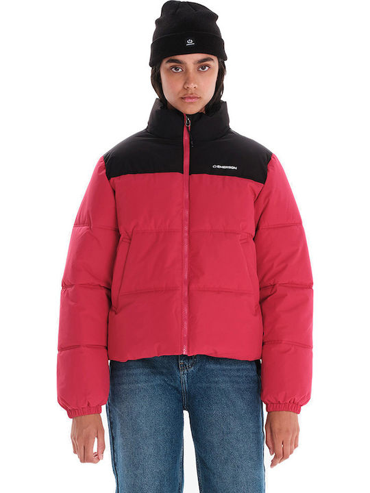Emerson Scurtă Jachetă de femei Puffer Fuchsia