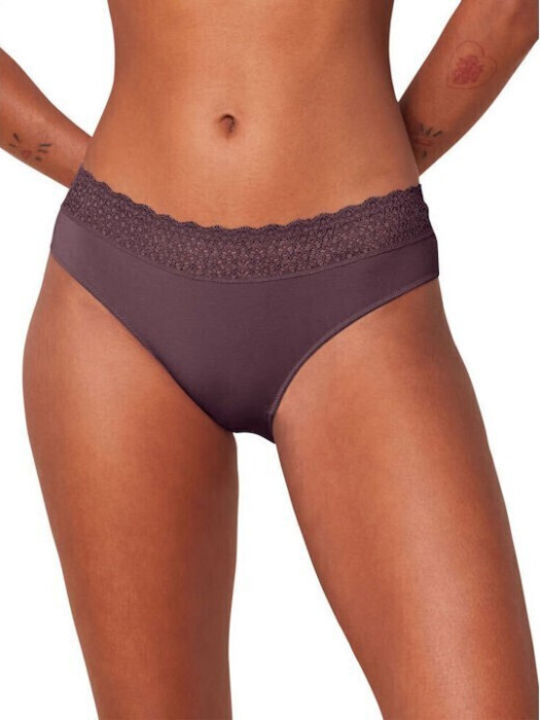 Triumph Feel Modal Γυναικείο Slip Μωβ