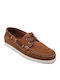 Men's Leather Boat Shoes Brown