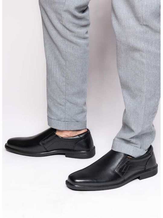 Δερμάτινα Ανδρικά Loafers σε Μαύρο Χρώμα