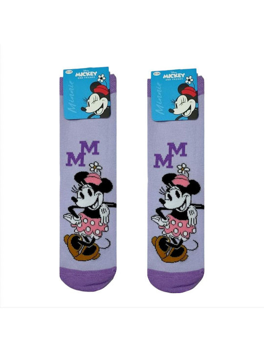 Disney Παιδικές Κάλτσες Minnie Μωβ