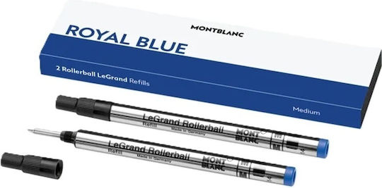MontBlanc LeGrand Rollerball 2 Replacement Inks for Pen Medium Royal Blue