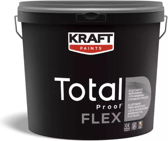 Kraft Total Proof Flex Λευκό Ακρυλικό Μονωτικό Ταρατσών 13kg