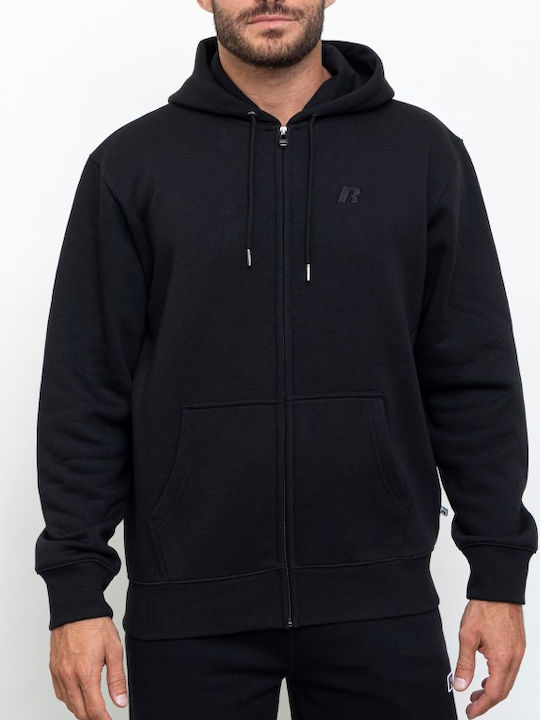 Through Hoody Ζακέτα με Κουκούλα Μαύρη