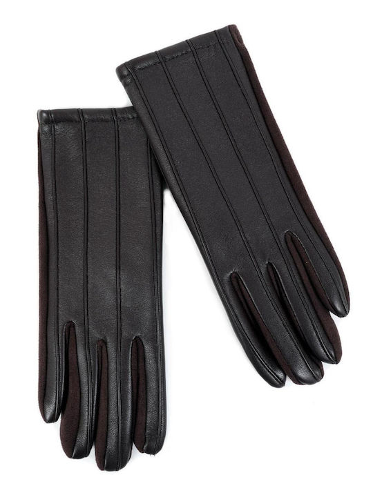 Doca Unisex Leather Gloves Black