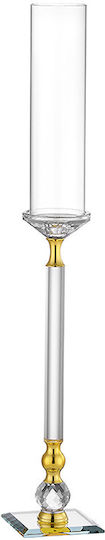Crystal Candle Holder Stand Gold Silver H85cm