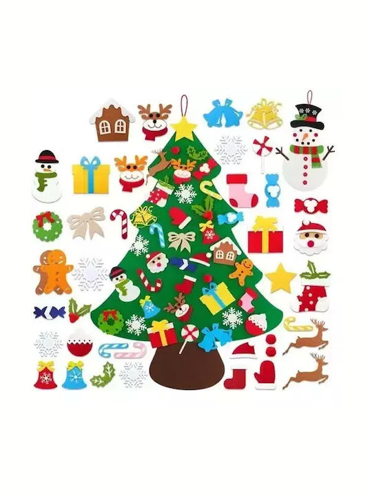 KidsArt Christmas Decorative Tree Adorned Green