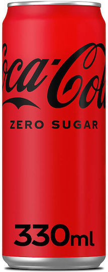 Coca-Cola Zero Cola mit Kohlensäure Ohne Zuckerzusatz in Kiste 330ml
