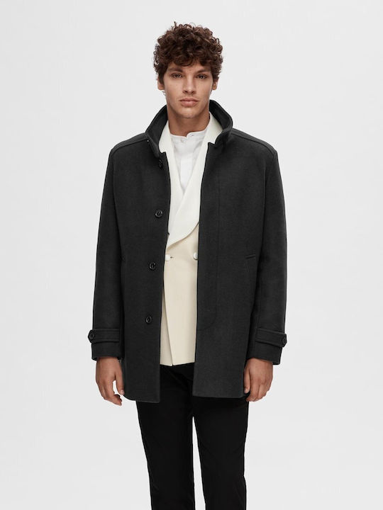 Selected Men's Coat Black