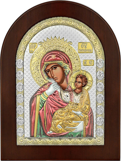 Prince Silvero Wooden Saint Icon Panagia Paramythia 10x14cm