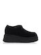 Leather Women's Moccasins in Black Color