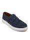 Men's Leather Boat Shoes Blue