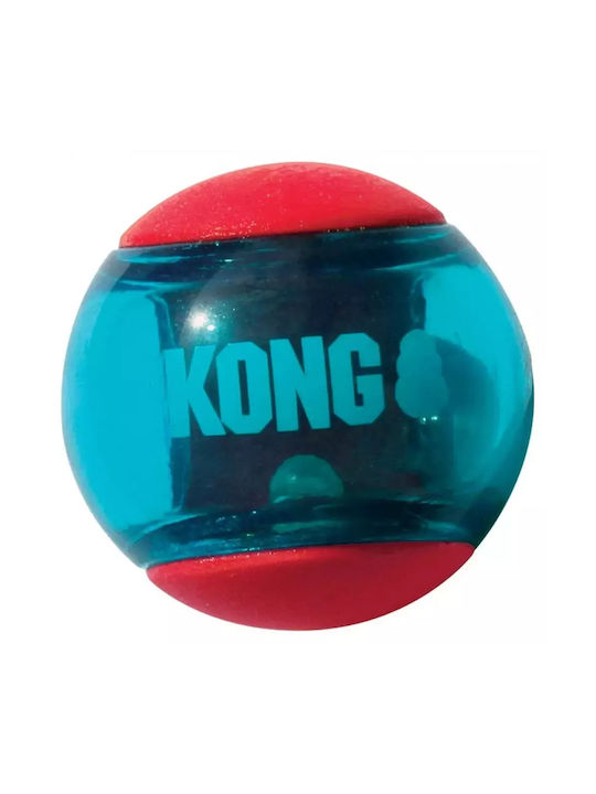 Kong Squeezz Action Образователна Играчка За Куче Medium 6.5 см Червена 3 бр М