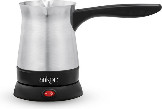 Ankor Electric Greek Coffee Pot 1000W with Capacity 400ml Inox