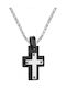 Art Herren Kreuz aus Stahl mit Kette
