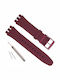 Gummi-Armband Burgundisch 17mm
