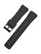 Wsshe Curea de cauciuc Negru 18mm