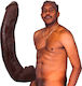 Doc Johnson Dildo realist cu Scrotum Maro 34cm