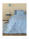 Palamaiki Bettwäsche-Set Einzel Baumwolle PP100 Hellblau 170x265cm 3Stück