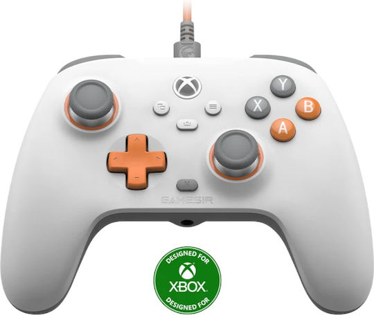 Gamesir T7 Ενσύρματο Gamepad με Hall Effect Sticks για PC / Xbox One / Xbox Series Creamsicle White
