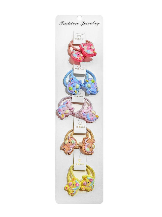 4teen-4ty Set Elastice Pentru Păr Pentru Copii 10 Bucăți
