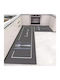 Viosarp Kitchen Mat Runner Grey 40x120εκ.