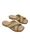 Sandale Casual Damă De Piele Bej