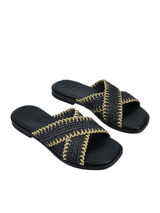 Dermatina 100 Sandale Casual Damă Din Piele Negru