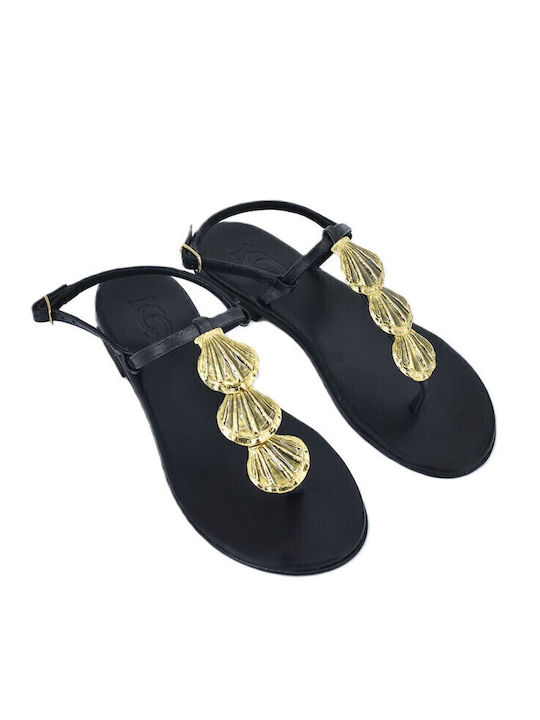 Dermatina 100 Sandale Casual Damă De Piele Negru
