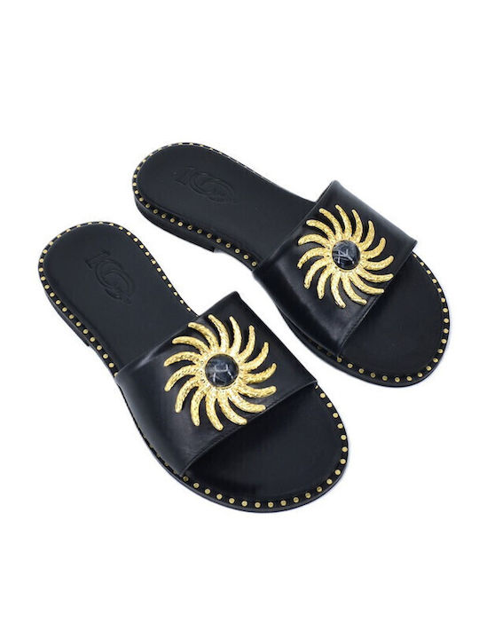 Dermatina 100 Leder Flache Sandalen für Damen i...