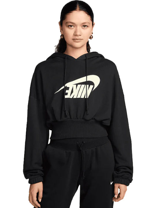 nike black cropped sweatshirt
