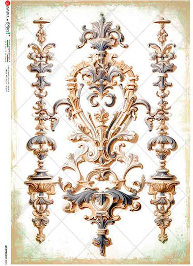 Ριζόχαρτο Decoupage Paperd Grottesche 25 A4 22x32cm