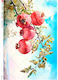 Decoupage-Reispapier Granatäpfel A4 22x32cm